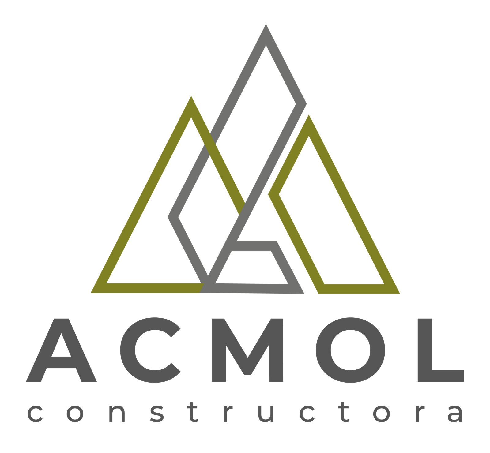 Logo vertical de ACMOL Constructora